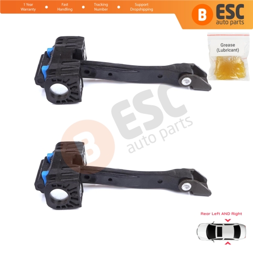 2 Pieces Rear Door Stop Check Assy Limiter Strap for VW Touran MK2 5T 2015-On 5TA839249A