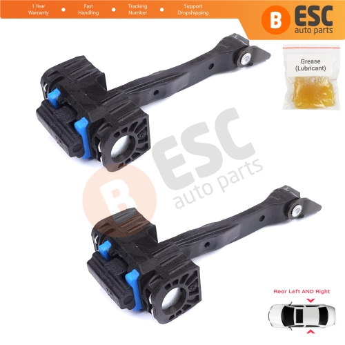 2 Pieces Rear Door Stop Check Assy Limiter Strap for VW Touran MK2 5T 2015-On 5TA839249A