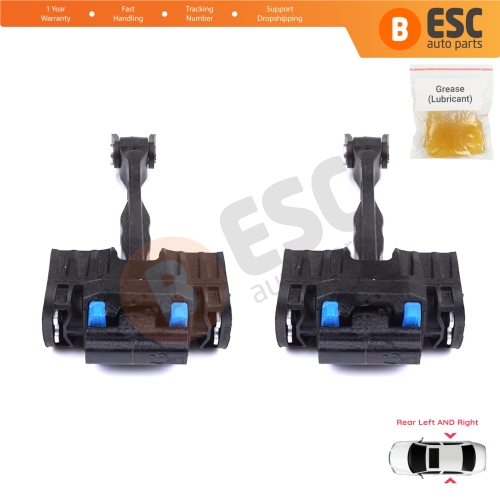 2 Pieces Rear Door Stop Check Assy Limiter Strap for VW Touran MK2 5T 2015-On 5TA839249A