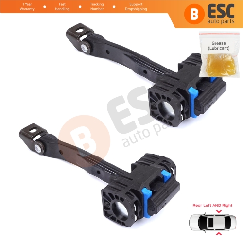 2 Pieces Rear Door Stop Check Assy Limiter Strap for VW Touran MK2 5T 2015-On 5TA839249A