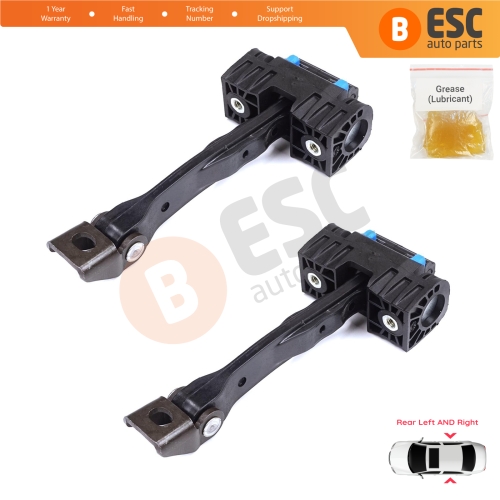 2 Pieces Rear Door Stop Check Assy Limiter Strap for VW Touran MK2 5T 2015-On 5TA839249A
