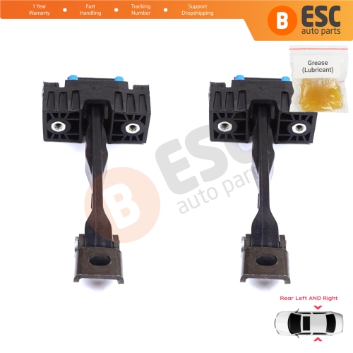 2 Pieces Rear Door Stop Check Assy Limiter Strap for VW Touran MK2 5T 2015-On 5TA839249A