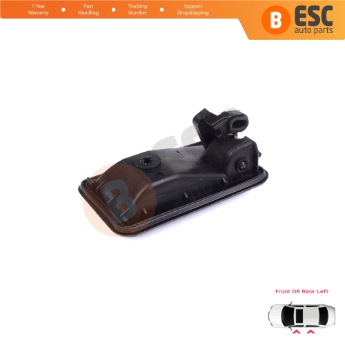Front or Rear Left Interior Door Handle Opener Black for Renault 19 Phase 2 1992-2000 Clio MK1 1990-1999 7700813585 