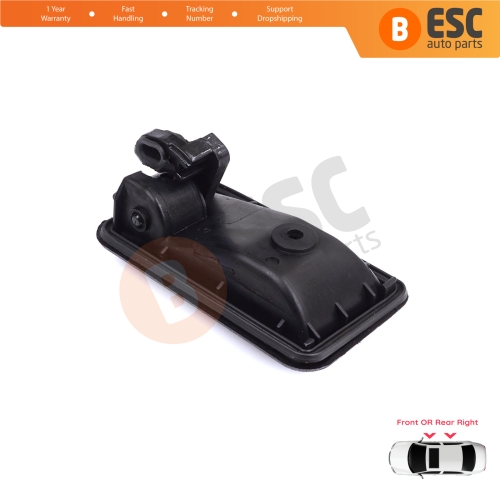 Front or Rear Right Interior Door Handle Opener Black for Renault 19 Phase 2 1992-2000 Clio MK1 1990-1999 7700813586