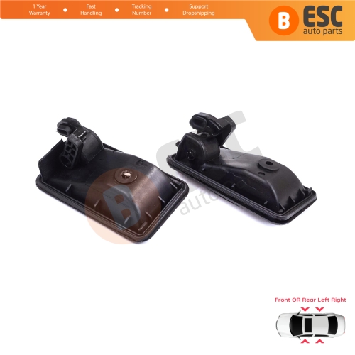 Front or Rear Left Right Interior Door Handle Opener Black for Renault 19 Phase 2 1992-2000 Clio MK1 1990-1999 7700813585 7700813586