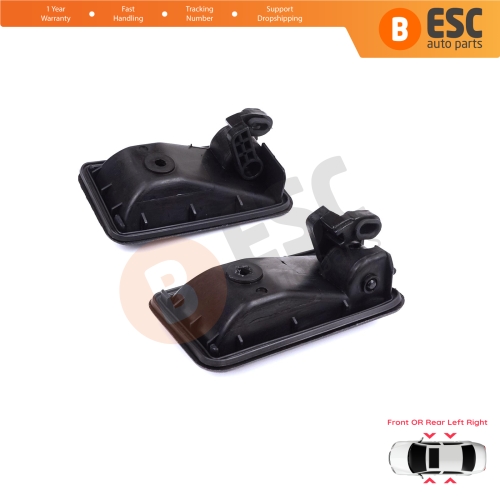 Front or Rear Left Right Interior Door Handle Opener Black for Renault 19 Phase 2 1992-2000 Clio MK1 1990-1999 7700813585 7700813586