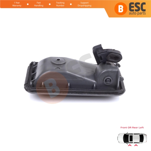 Front or Rear Left Interior Door Handle Opener Gray for Renault 19 Phase 2 1992-2000 Clio MK1 1990-1999 7700813585 