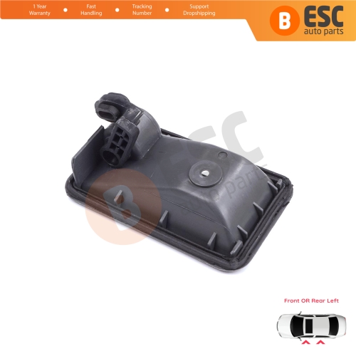 Front or Rear Left Interior Door Handle Opener Gray for Renault 19 Phase 2 1992-2000 Clio MK1 1990-1999 7700813585 