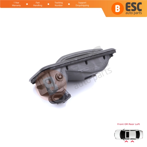 Front or Rear Left Interior Door Handle Opener Gray for Renault 19 Phase 2 1992-2000 Clio MK1 1990-1999 7700813585 