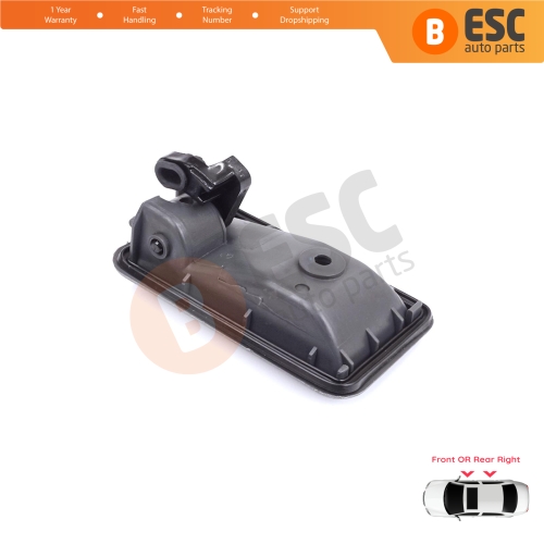 Front or Rear Right Interior Door Handle Opener Gray for Renault 19 Phase 2 1992-2000 Clio MK1 1990-1999 7700813586