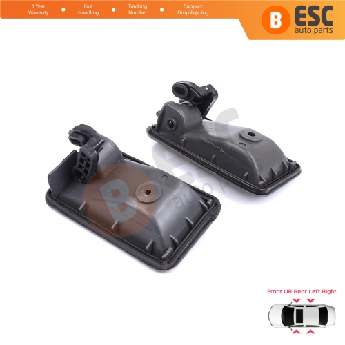 Front or Rear Left Right Interior Door Handle Opener Gray for Renault 19 Phase 2 1992-2000 Clio MK1 1990-1999 7700813585 7700813586