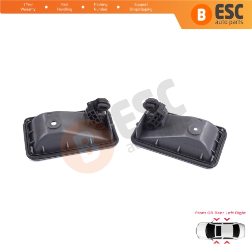 Front or Rear Left Right Interior Door Handle Opener Gray for Renault 19 Phase 2 1992-2000 Clio MK1 1990-1999 7700813585 7700813586
