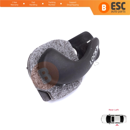Rear Left Interior Door Handle Opener Black for Fiat Palio Siena MK1 178 1996-2016 Albea 178 2002-2012 713804614