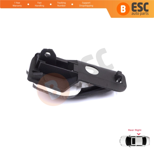 Rear Right Interior Door Handle Opener Black for Fiat Palio Siena MK1 178 1996-2016 Albea 178 2002-2012 713801614