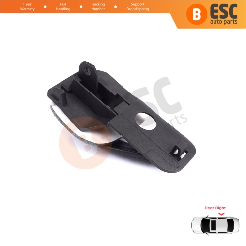 Rear Right Interior Door Handle Opener Black for Fiat Palio Siena MK1 178 1996-2016 Albea 178 2002-2012 713801614