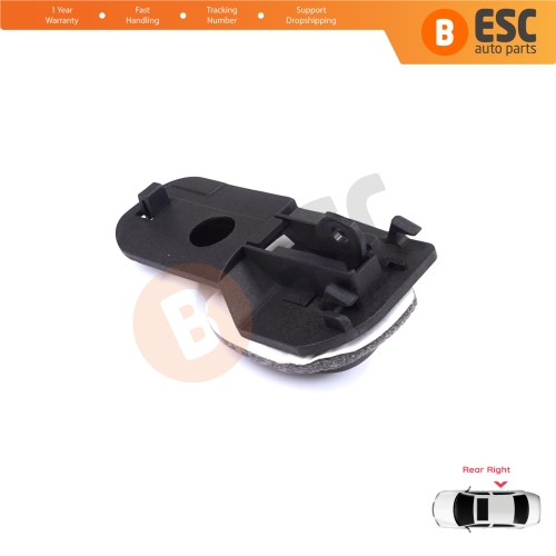 Rear Right Interior Door Handle Opener Black for Fiat Palio Siena MK1 178 1996-2016 Albea 178 2002-2012 713801614
