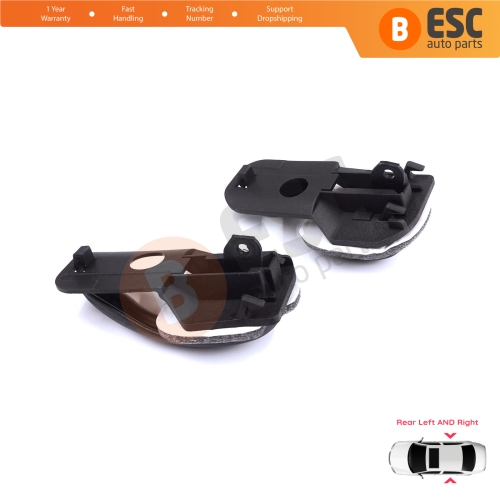 Rear Left Right Interior Door Handle Black for Fiat Palio Siena MK1 178 1996-2016 Albea 178 2002-2012 713804614 713801614