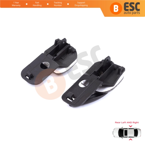 Rear Left Right Interior Door Handle Black for Fiat Palio Siena MK1 178 1996-2016 Albea 178 2002-2012 713804614 713801614