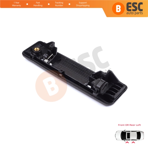 Left Exterior Door Handle Black for Renault 19 Super 5 Express Rapid Extra 7700793252