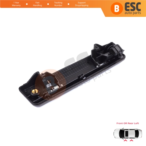 Left Exterior Door Handle Black for Renault 19 Super 5 Express Rapid Extra 7700793252