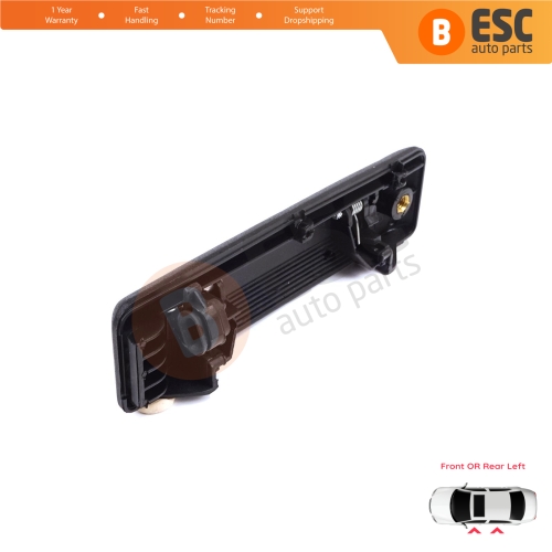 Left Exterior Door Handle Black for Renault 19 Super 5 Express Rapid Extra 7700793252