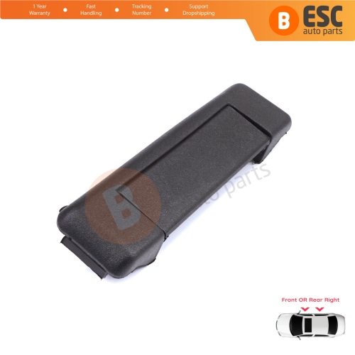 Right Exterior Door Handle Black for Renault 19 Super 5 Express Rapid Extra 7700793253
