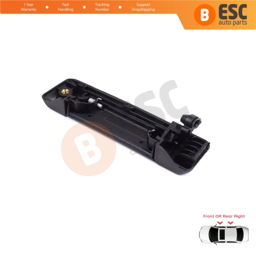 Right Exterior Door Handle Black for Renault 19 Super 5 Express Rapid Extra 7700793253
