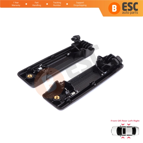 Left Right Exterior Door Handle Black for Renault 19 Super 5 Express Rapid Extra 7700793252 7700793253