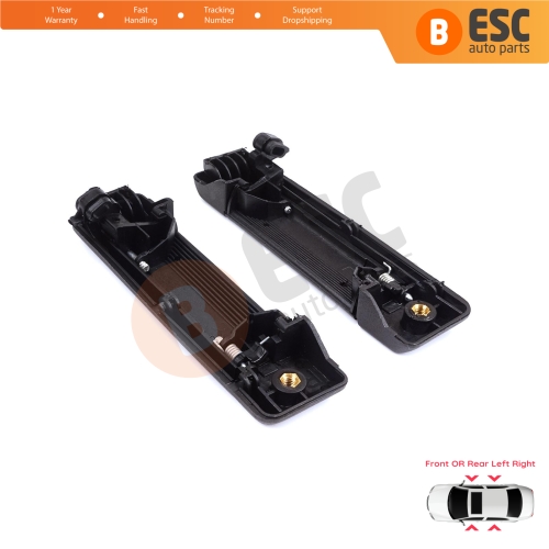 Left Right Exterior Door Handle Black for Renault 19 Super 5 Express Rapid Extra 7700793252 7700793253