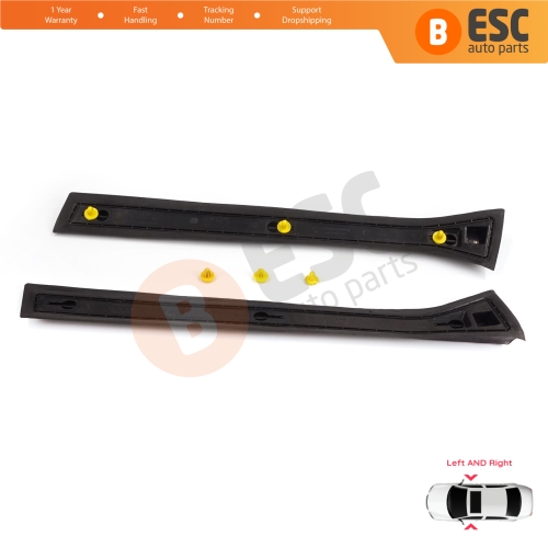 Left Right Outer Center Body Panel Pillar Rubber Cover for Vauxhall Opel Astra H A04 2004-2014 4/5 Door 13123710 13123711