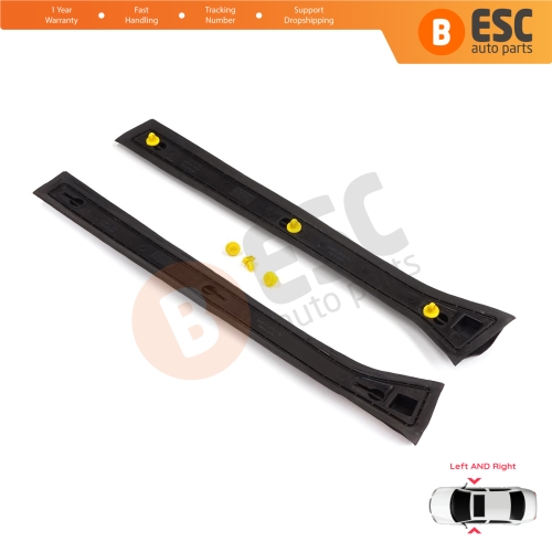 Left Right Outer Center Body Panel Pillar Rubber Cover for Vauxhall Opel Astra H A04 2004-2014 4/5 Door 13123710 13123711