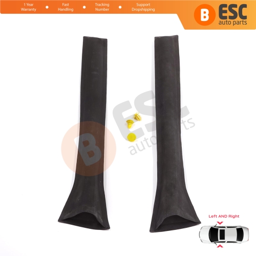 Left Right Outer Center Body Panel Pillar Rubber Cover for Vauxhall Opel Astra H A04 2004-2014 4/5 Door 13123710 13123711