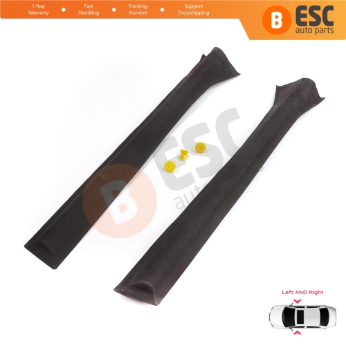Left Right Outer Center Body Panel Pillar Rubber Cover for Vauxhall Opel Astra H A04 2004-2014 4/5 Door 13123710 13123711