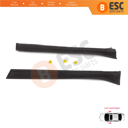 Left Right Outer Center Body Panel Pillar Rubber Cover for Vauxhall Opel Astra H A04 2004-2014 4/5 Door 13123710 13123711