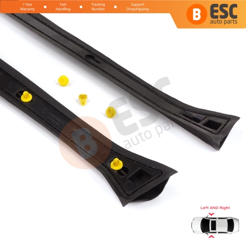 Left Right Outer Center Body Panel Pillar Rubber Cover for Vauxhall Opel Astra H A04 2004-2014 4/5 Door 13123710 13123711