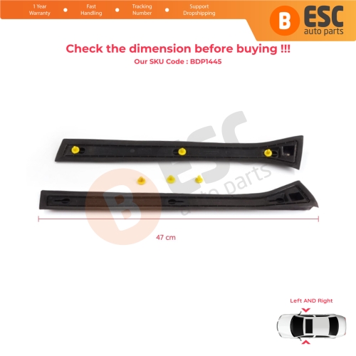 Left Right Outer Center Body Panel Pillar Rubber Cover for Vauxhall Opel Astra H A04 2004-2014 4/5 Door 13123710 13123711