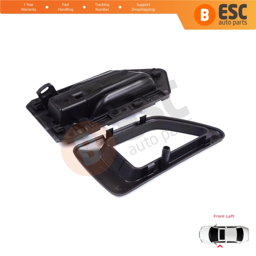 Front Left Interior Door Handle Opener Black for Citroen Berlingo MK1 1996-2011 Peugeot Partner MK1 1996-2015 914394