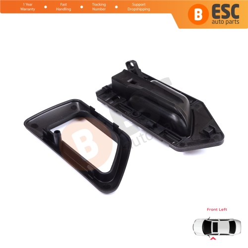 Front Left Interior Door Handle Opener Black for Citroen Berlingo MK1 1996-2011 Peugeot Partner MK1 1996-2015 914394
