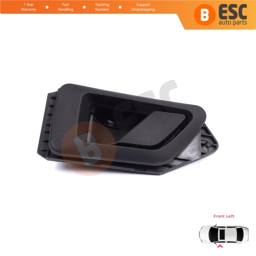Front Left Interior Door Handle Opener Black for Citroen Berlingo MK1 1996-2011 Peugeot Partner MK1 1996-2015 914394