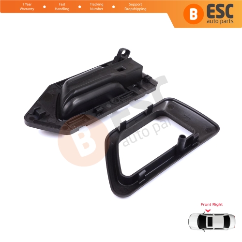 Front Right Interior Door Handle Opener Black for Citroen Berlingo MK1 1996-2011 Peugeot Partner MK1 1996-2015 914395