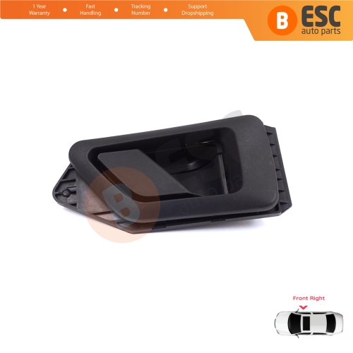 Front Right Interior Door Handle Opener Black for Citroen Berlingo MK1 1996-2011 Peugeot Partner MK1 1996-2015 914395