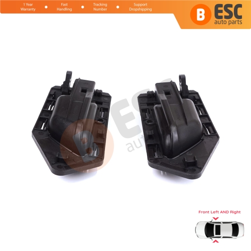 Front Left Right Interior Door Handle Opener Black for Citroen Berlingo MK1 1996-2011 Peugeot Partner MK1 1996-2015 914394 914395