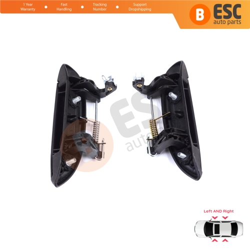 Exterior Door Handle Set for Renault Clio 2 Megane 1 Scenic 1 Symbol Thalia Logan Platina Lada Largus