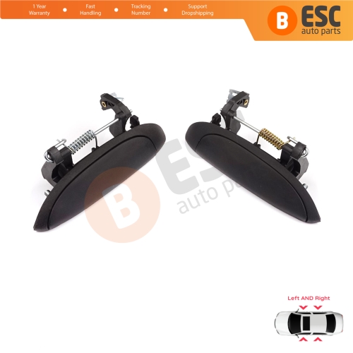 Exterior Door Handle Set for Renault Clio 2 Megane 1 Scenic 1 Symbol Thalia Logan Platina Lada Largus