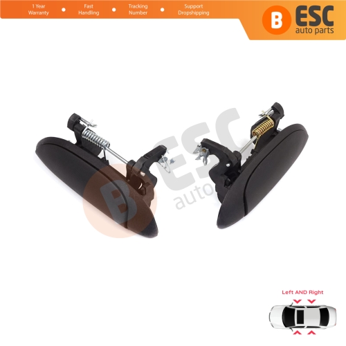 Exterior Door Handle Set for Renault Clio 2 Megane 1 Scenic 1 Symbol Thalia Logan Platina Lada Largus