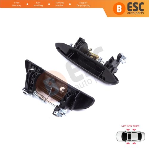 Exterior Door Handle Set for Renault Clio 2 Megane 1 Scenic 1 Symbol Thalia Logan Platina Lada Largus
