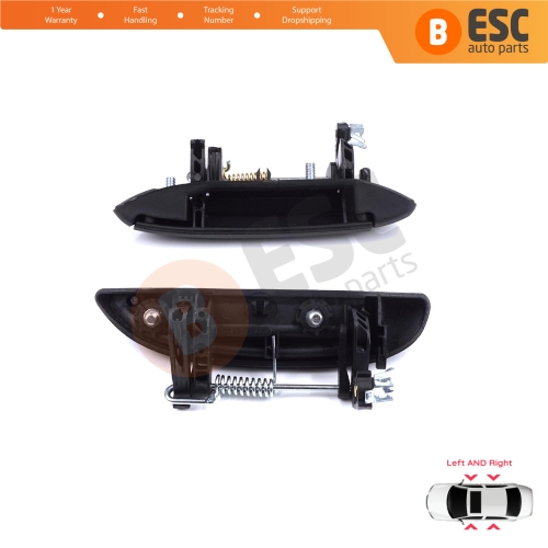 Exterior Door Handle Set for Renault Clio 2 Megane 1 Scenic 1 Symbol Thalia Logan Platina Lada Largus