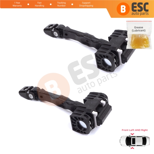 2 Pieces Front Door Stop Check Assy Limiter Strap for Skoda Fabia MK2 Roomster 5J7 Praktik 5J 5J0837249C