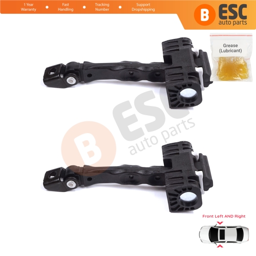 2 Pieces Front Door Stop Check Assy Limiter Strap for Skoda Fabia MK2 Roomster 5J7 Praktik 5J 5J0837249C