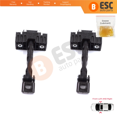 2 Pieces Front Door Stop Check Assy Limiter Strap for Skoda Fabia MK2 Roomster 5J7 Praktik 5J 5J0837249C
